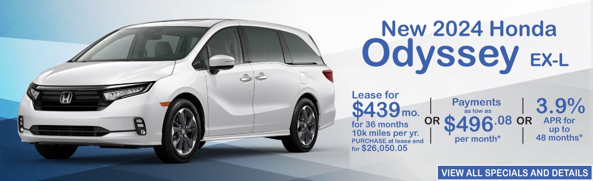 New 2024 Honda Odyssey special offer near Greensboro