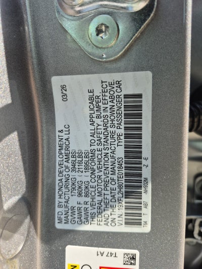 2026 Honda Civic Hatchback Sport