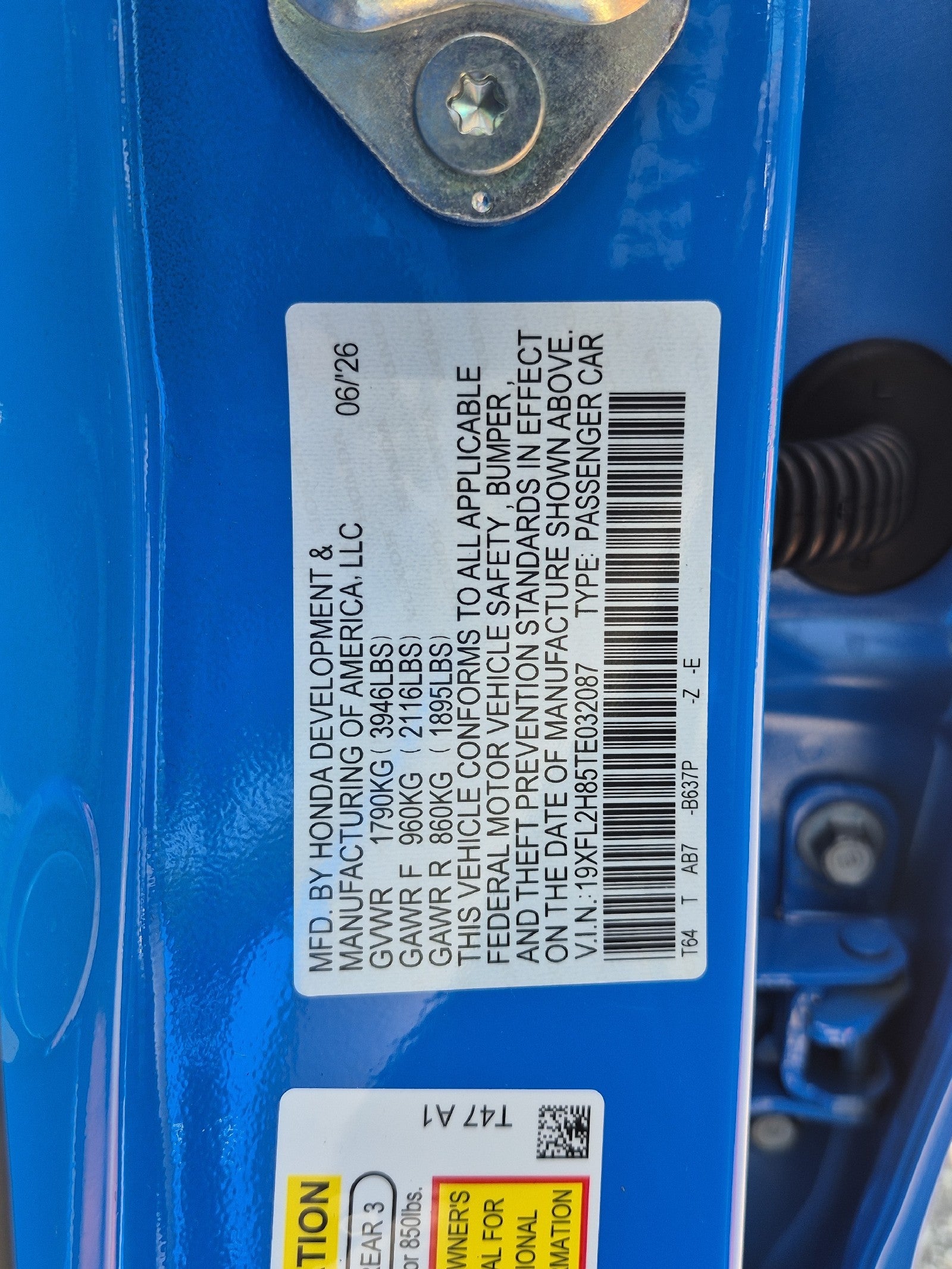 2026 Honda Civic Hatchback Sport