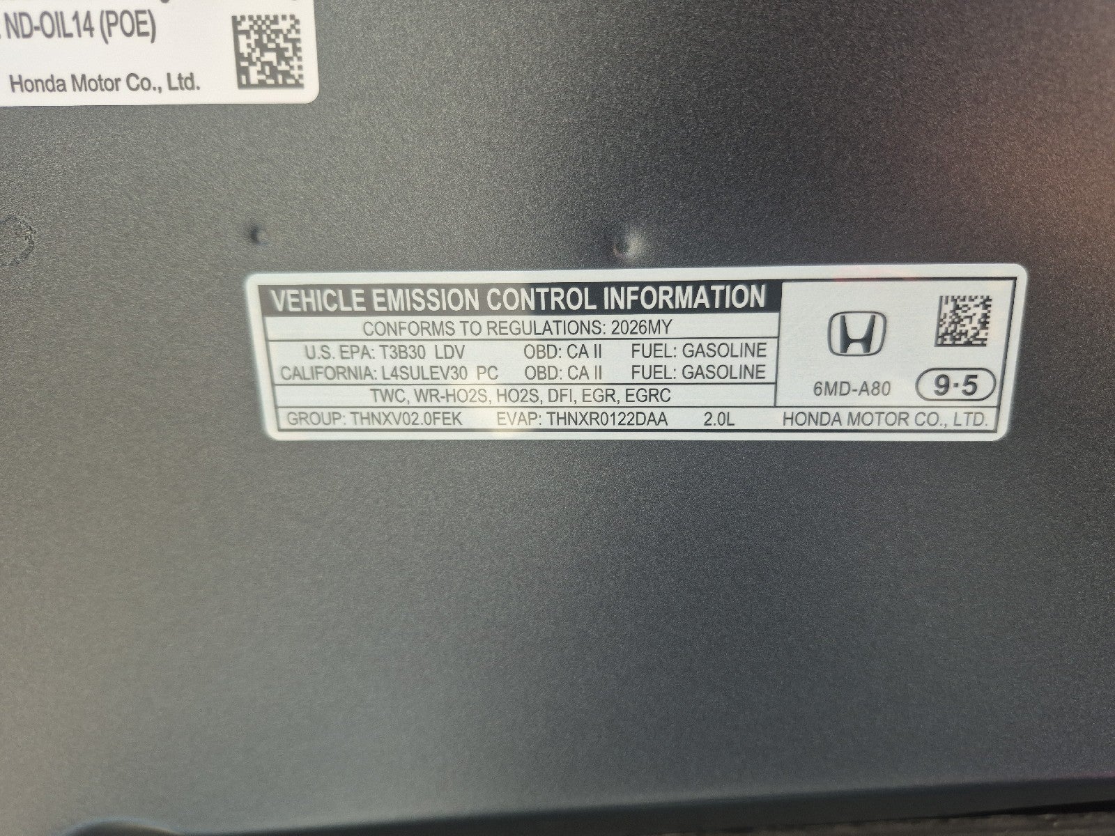 2026 Honda Civic Hatchback Sport