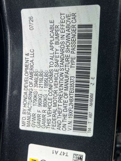 2026 Honda Civic Hatchback Sport