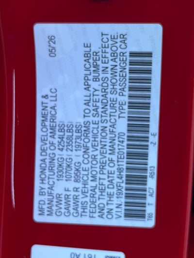 2026 Honda Civic Hatchback Hybrid Sport