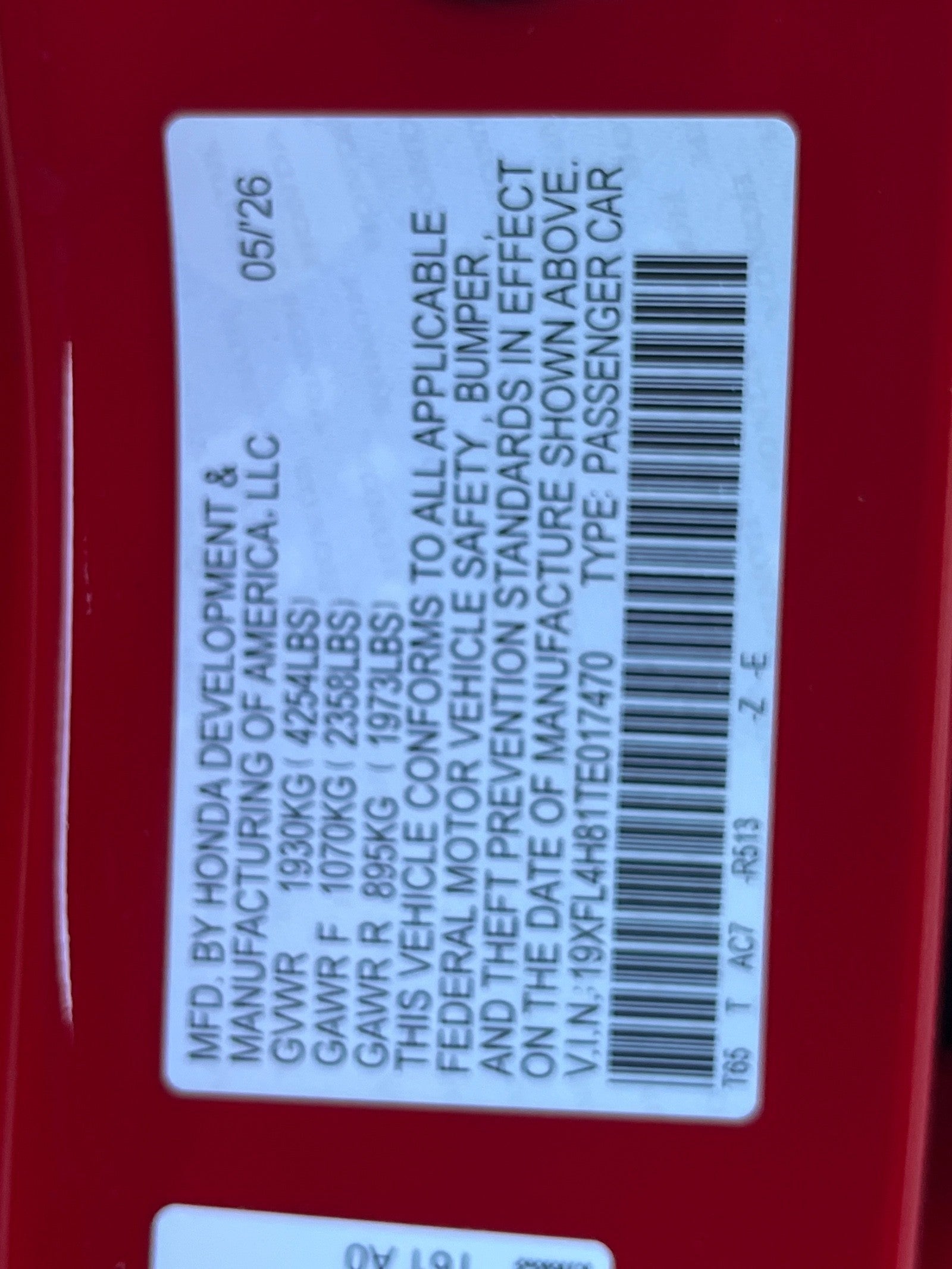 2026 Honda Civic Hatchback Hybrid Sport