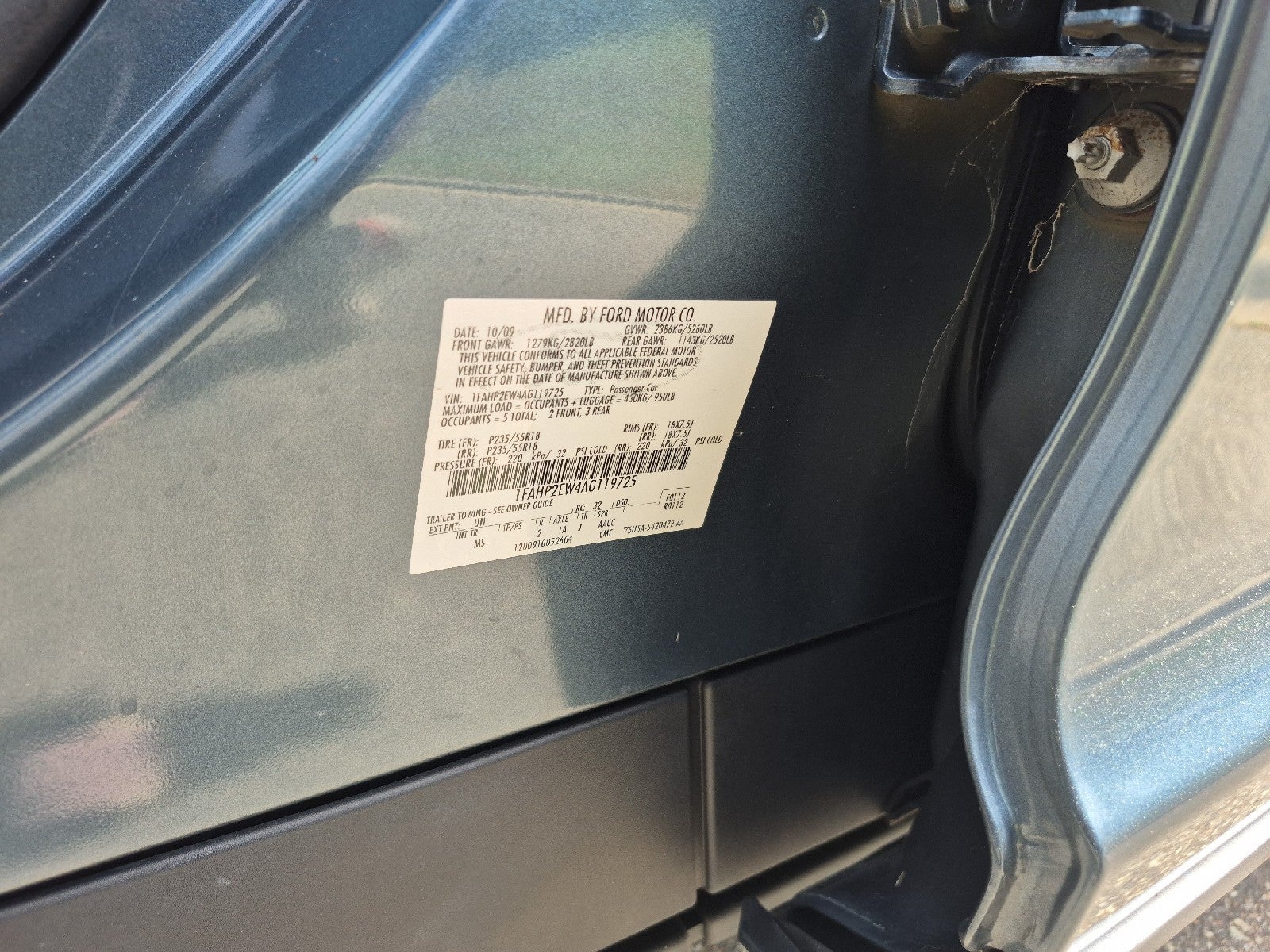 2010 Ford Taurus SEL