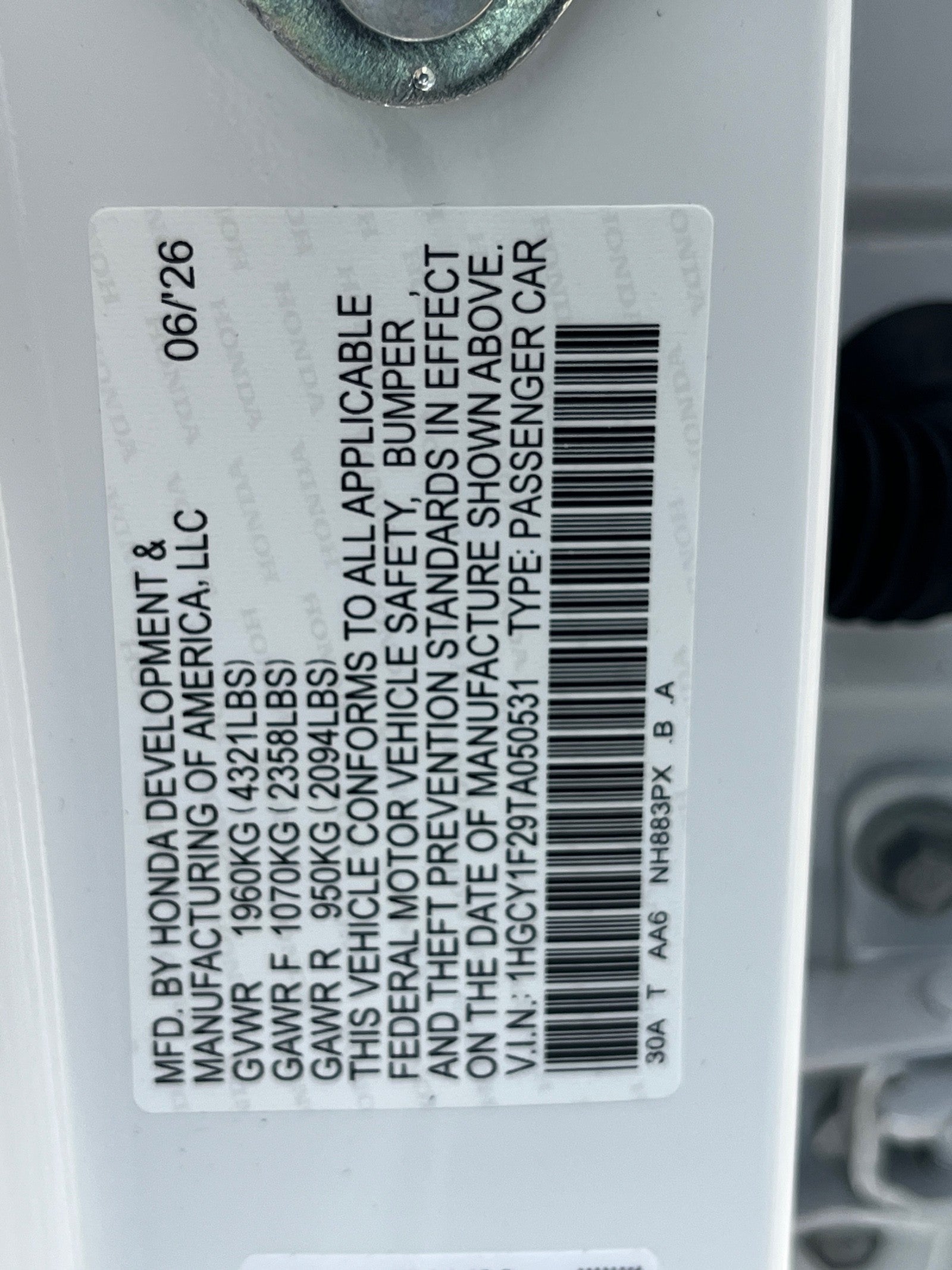 2026 Honda Accord Sedan LX