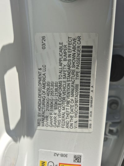2026 Honda Accord Hybrid Touring