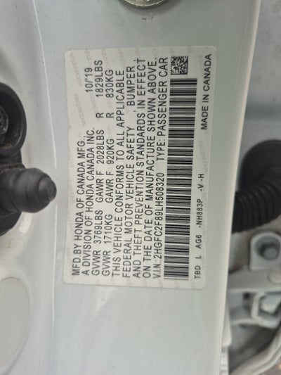 2020 Honda Civic Sedan Sport