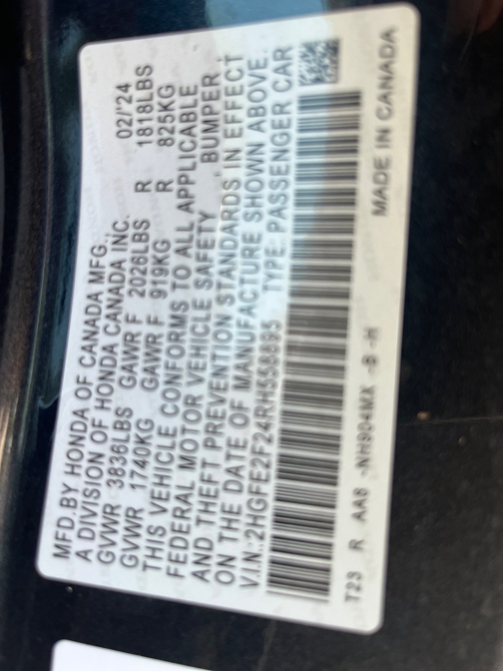 2024 Honda Civic Sedan LX