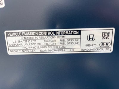 2026 Honda Civic Sedan Sport