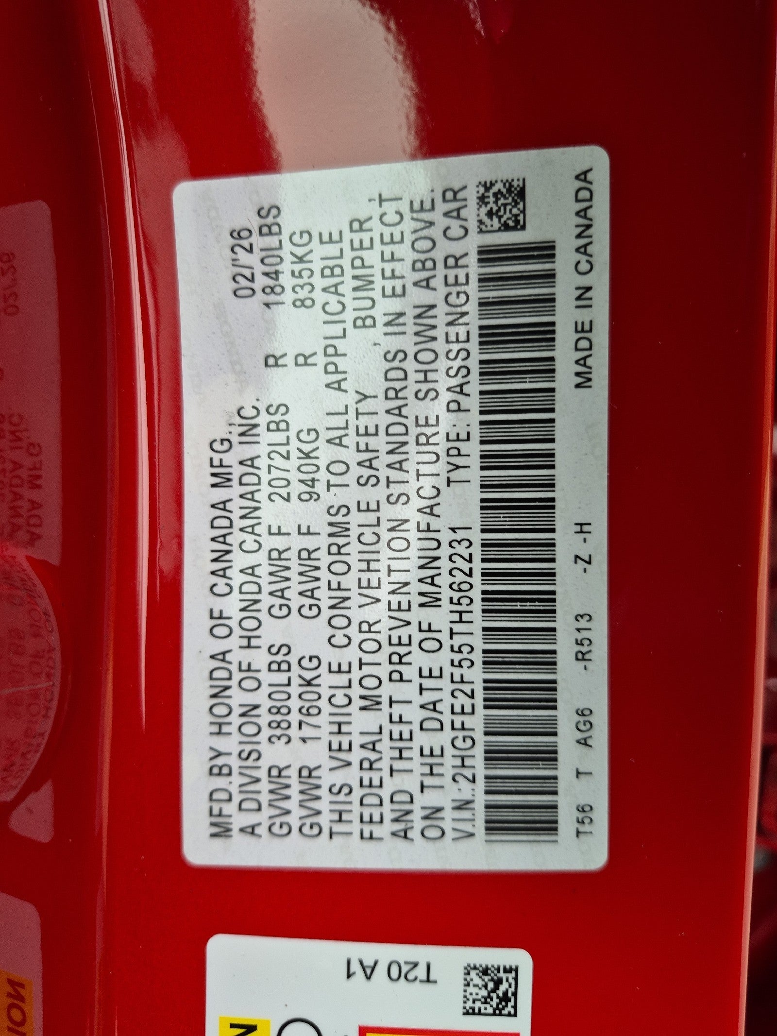 2026 Honda Civic Sedan Sport