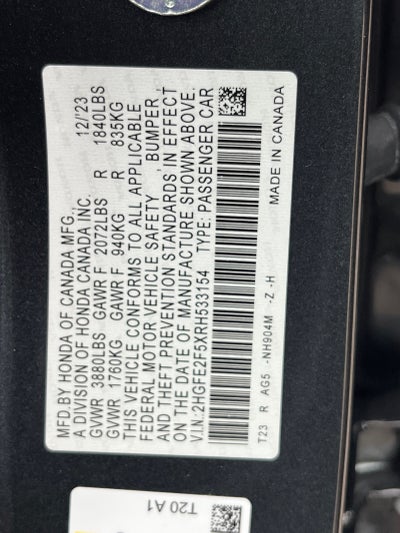2024 Honda Civic Sedan Sport