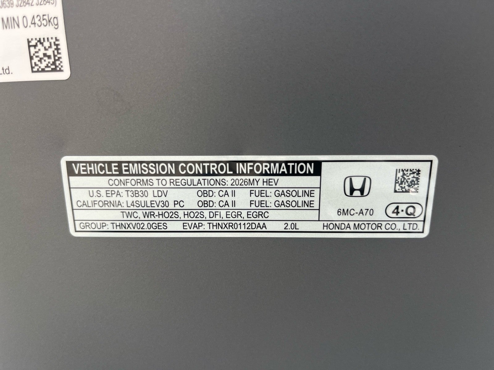 2026 Honda Civic Sedan Hybrid Sport Touring