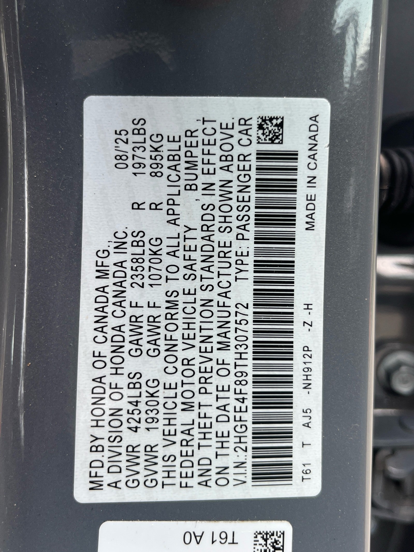 2026 Honda Civic Sedan Hybrid Sport Touring
