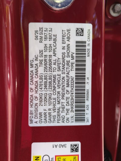 2026 Honda CR-V EX-L