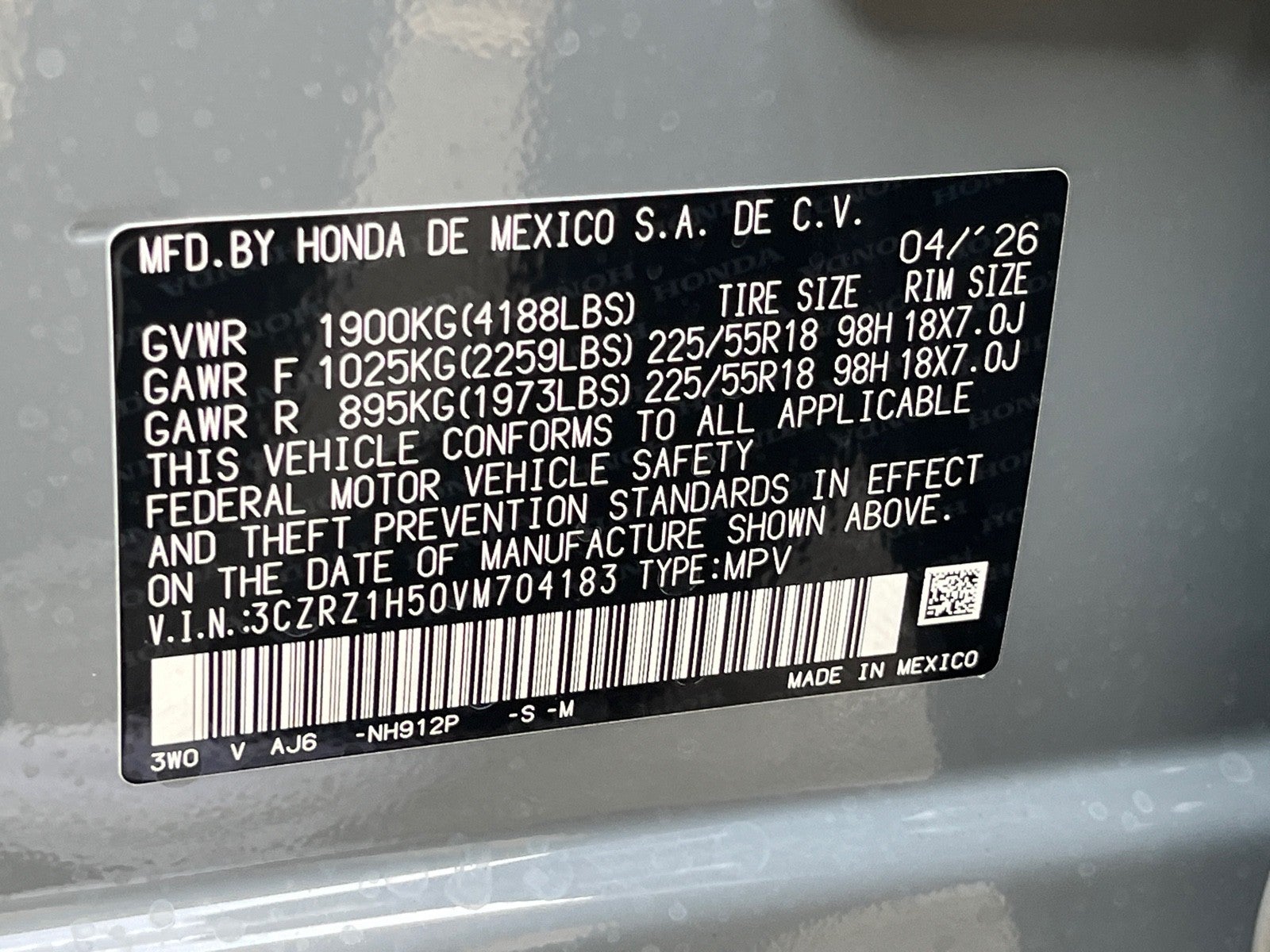 2027 Honda HR-V Sport