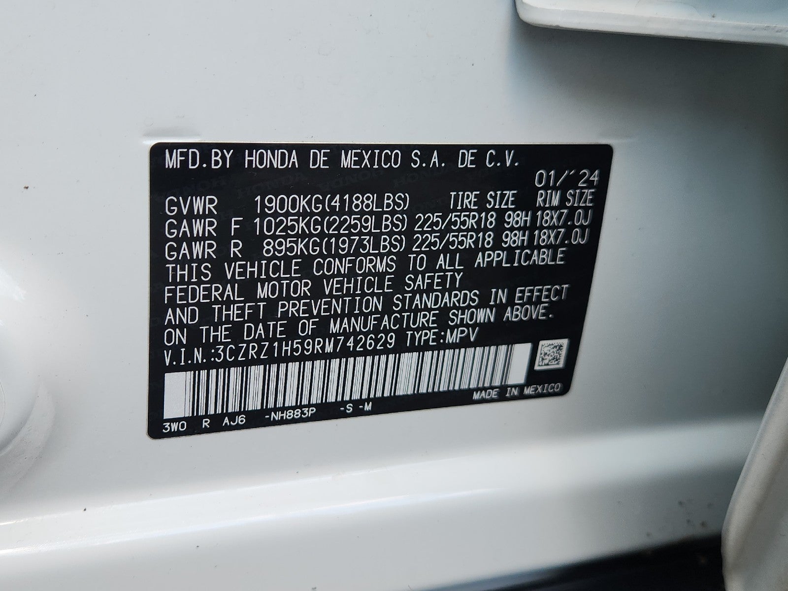 2024 Honda HR-V Sport