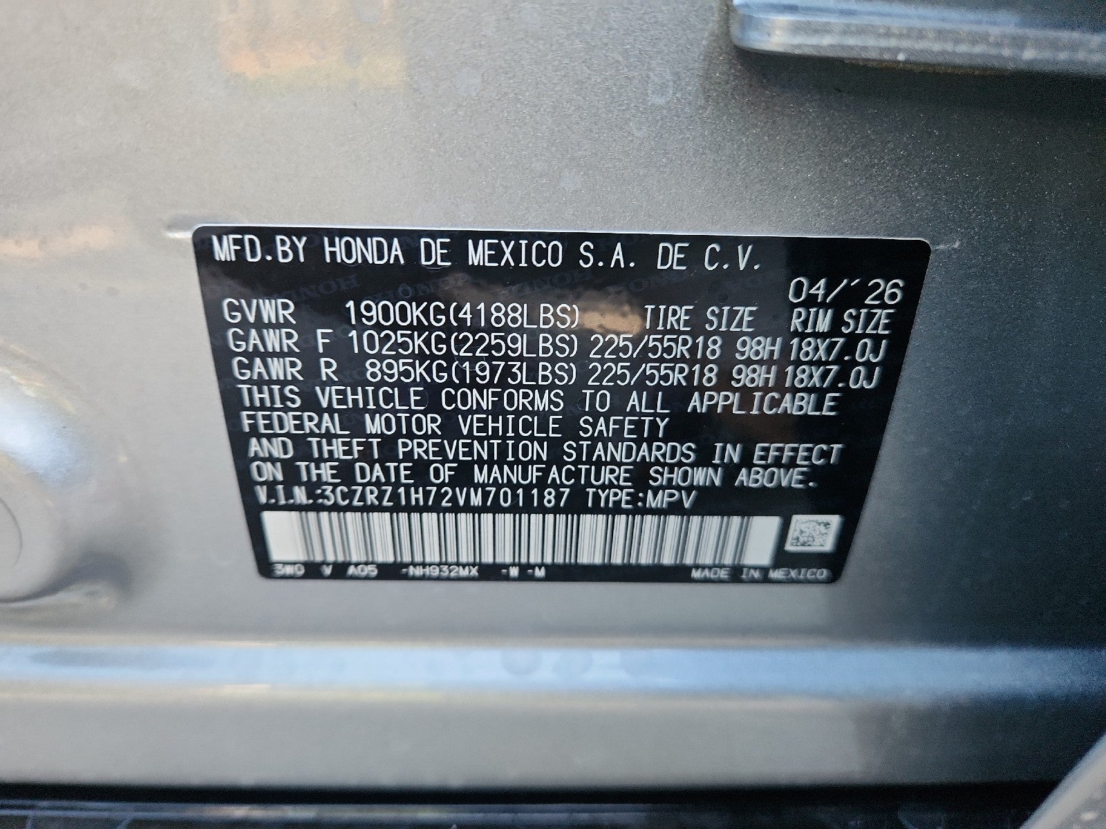 2027 Honda HR-V EX-L
