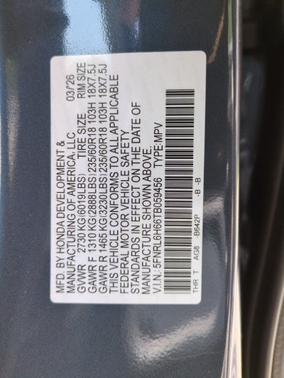 2026 Honda Odyssey EX-L