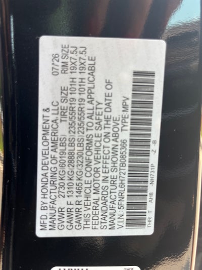 2026 Honda Odyssey Sport-L