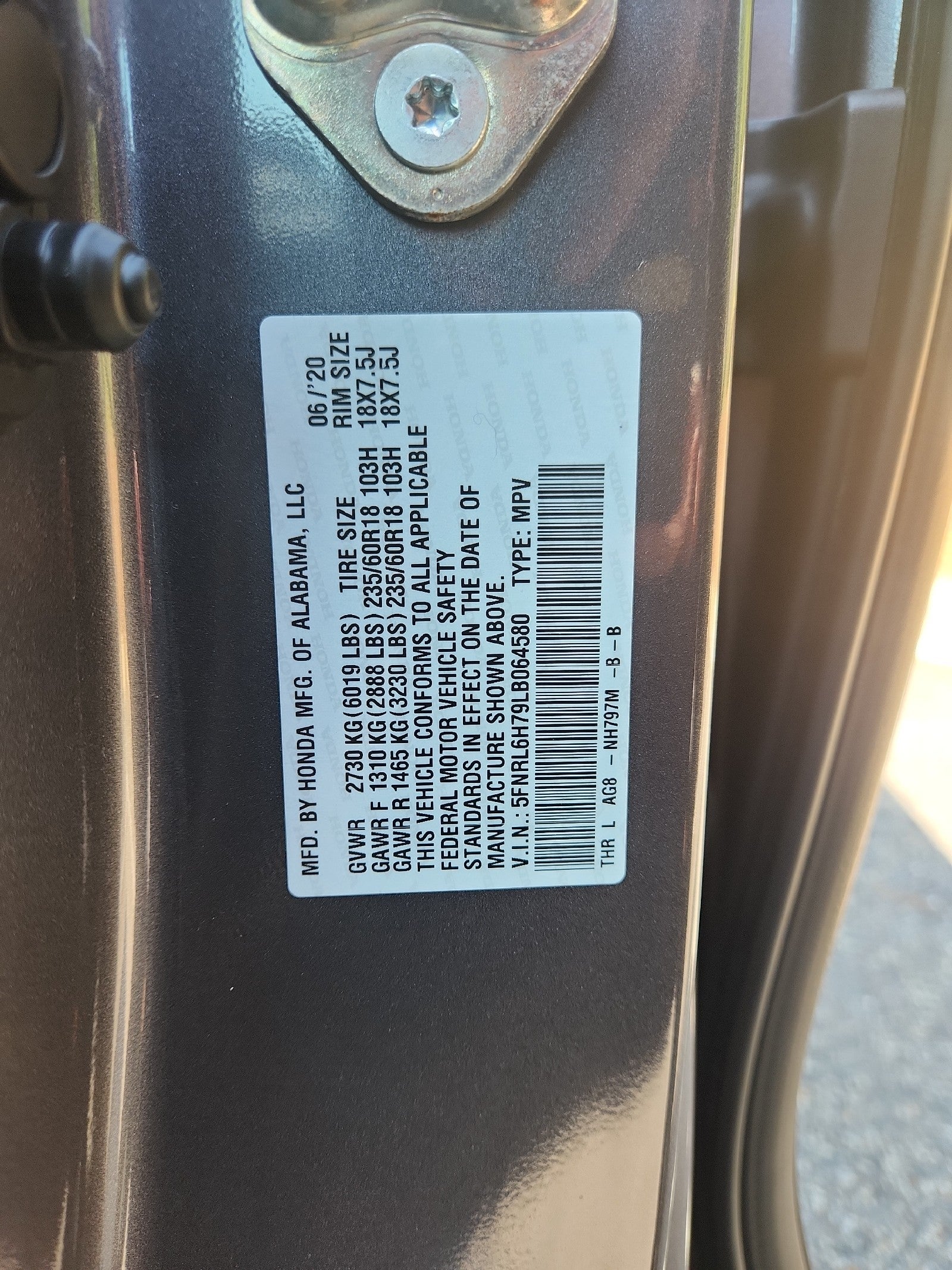 2020 Honda Odyssey EX-L
