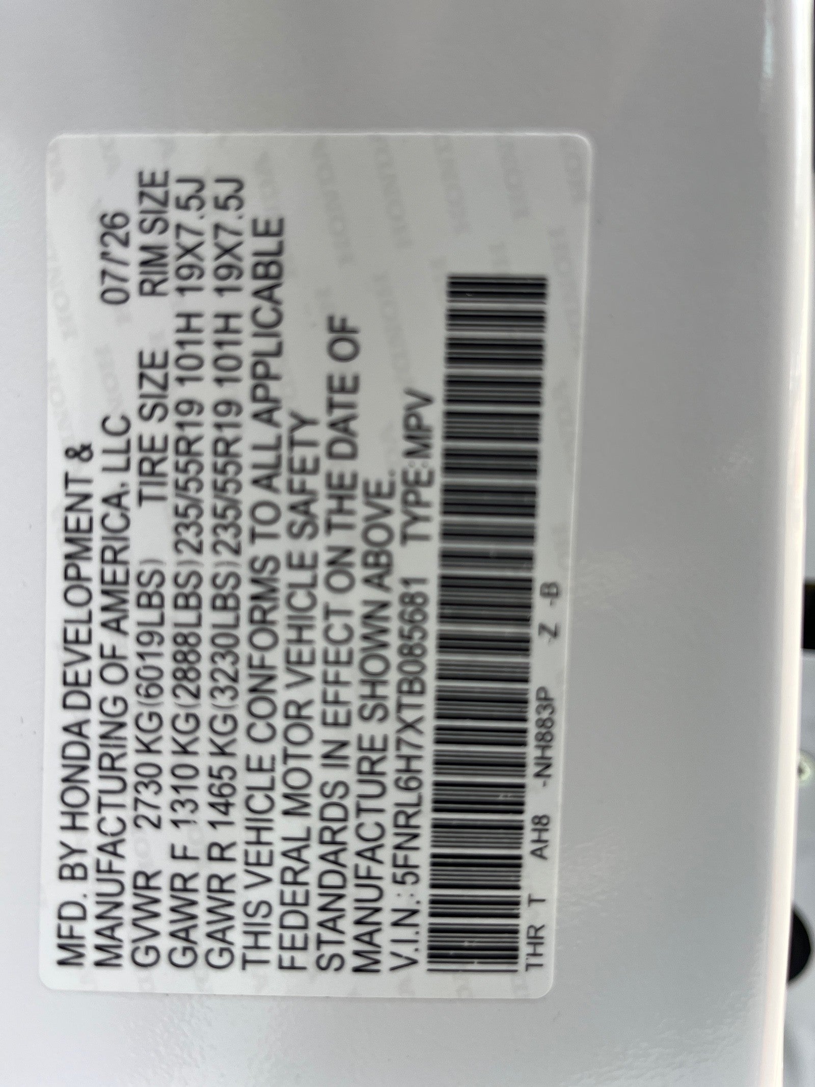 2026 Honda Odyssey Sport-L
