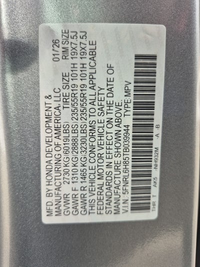 2026 Honda Odyssey Touring