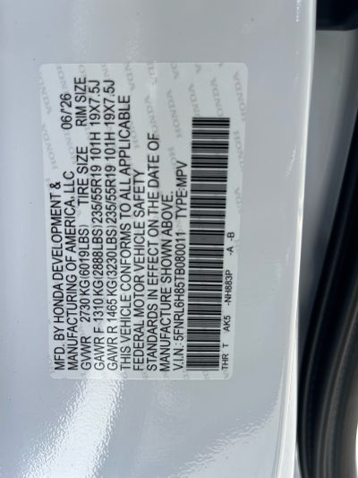 2026 Honda Odyssey Touring