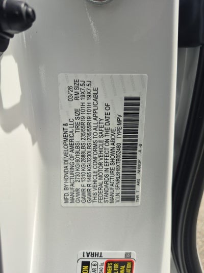 2026 Honda Odyssey Touring