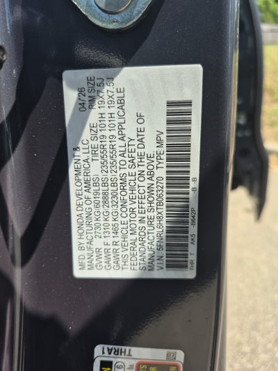 2026 Honda Odyssey Touring