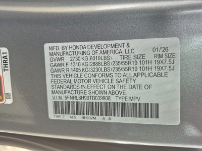 2026 Honda Odyssey Elite