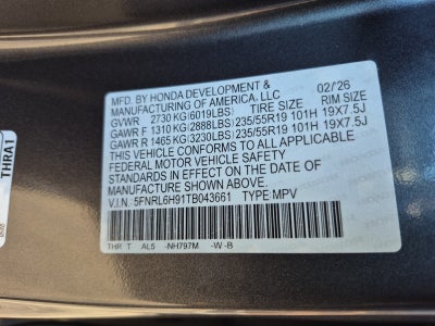 2026 Honda Odyssey Elite