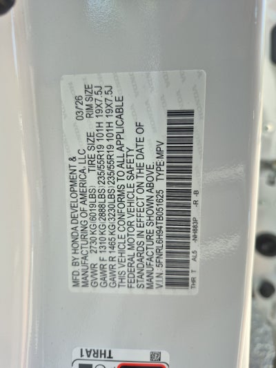 2026 Honda Odyssey Elite