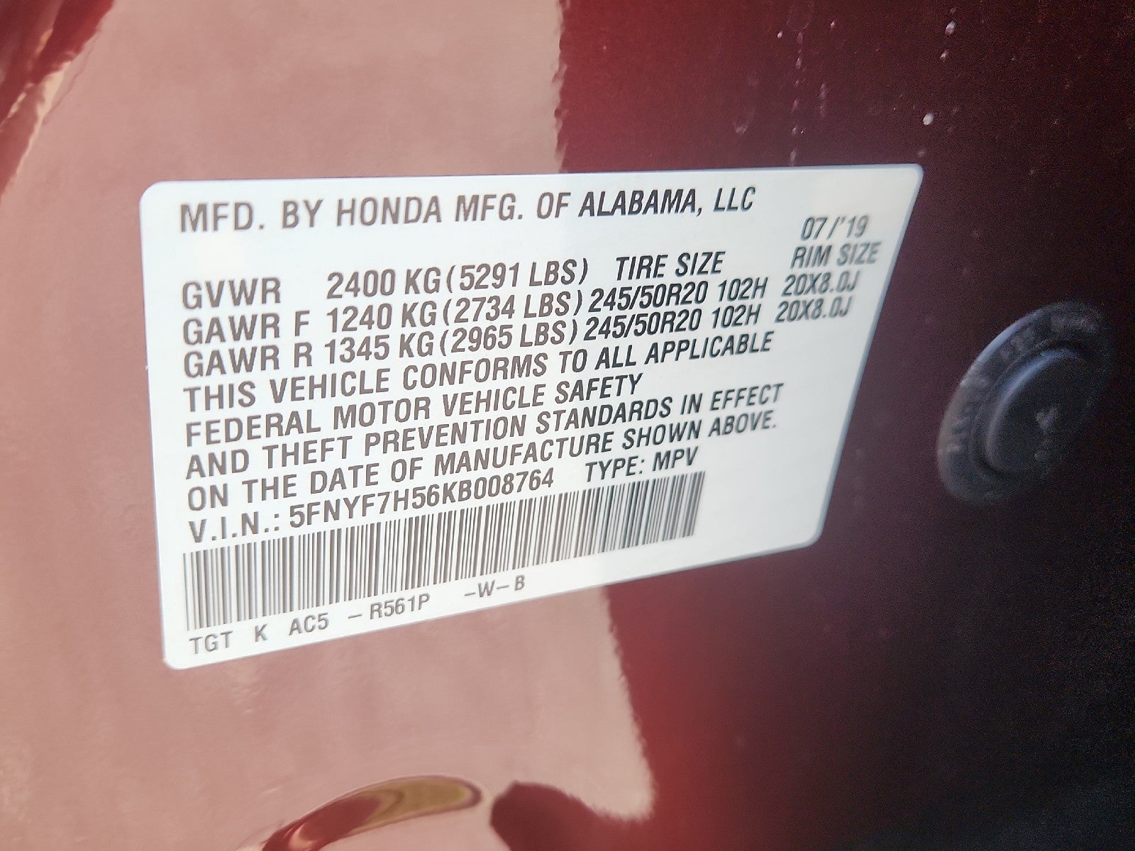 2019 Honda Passport EX-L