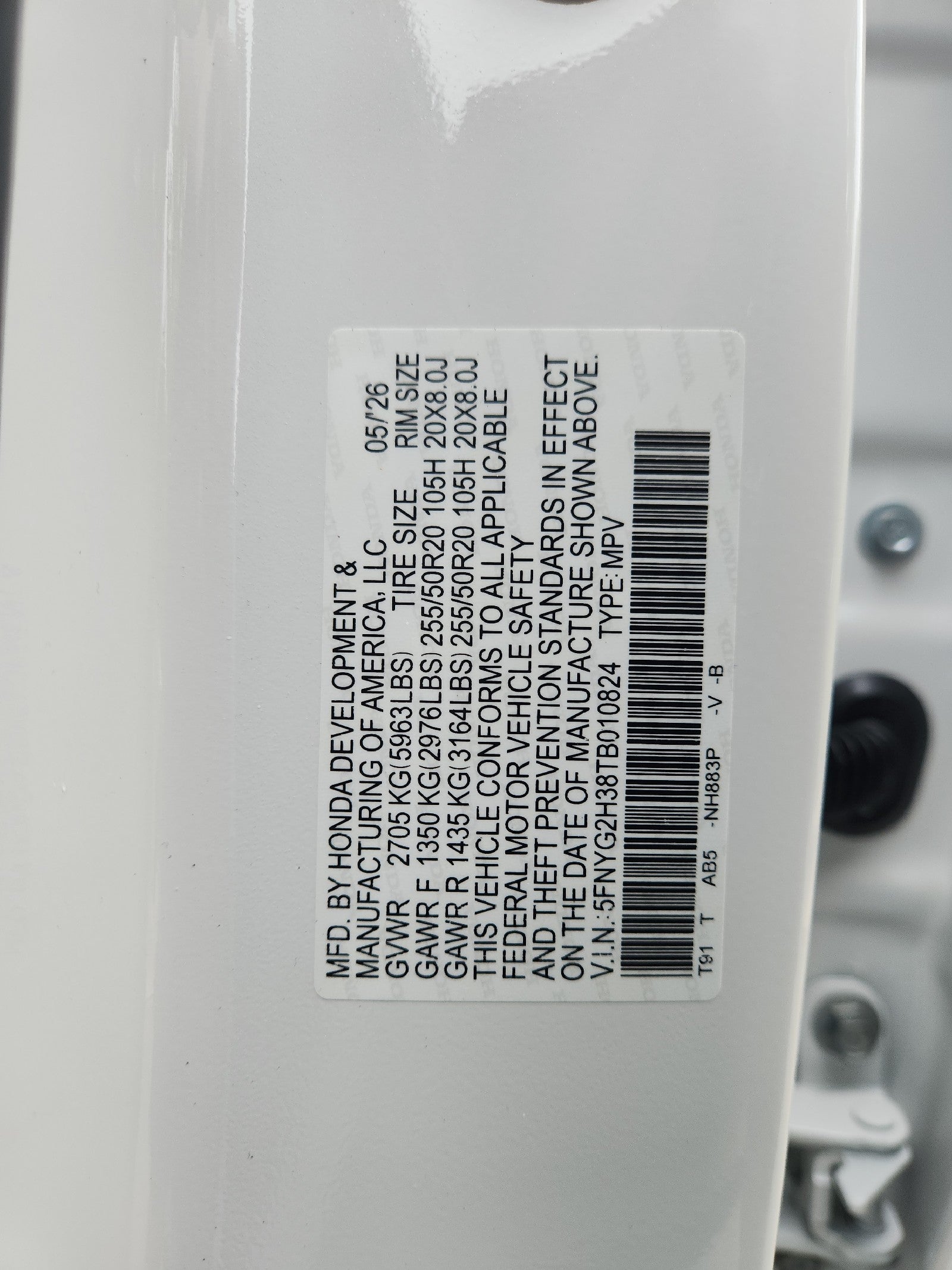 2026 Honda Pilot Sport