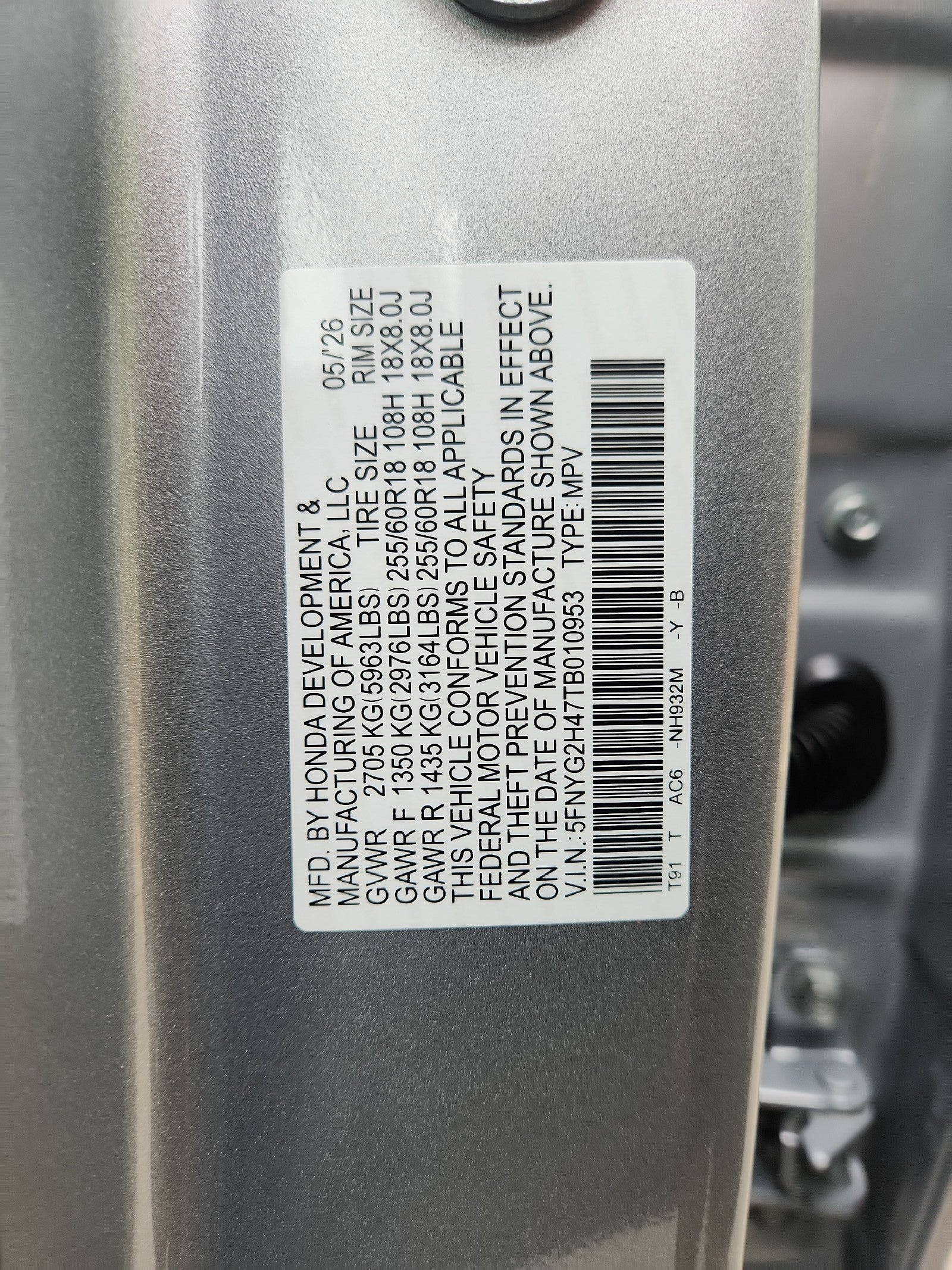 2026 Honda Pilot EX-L