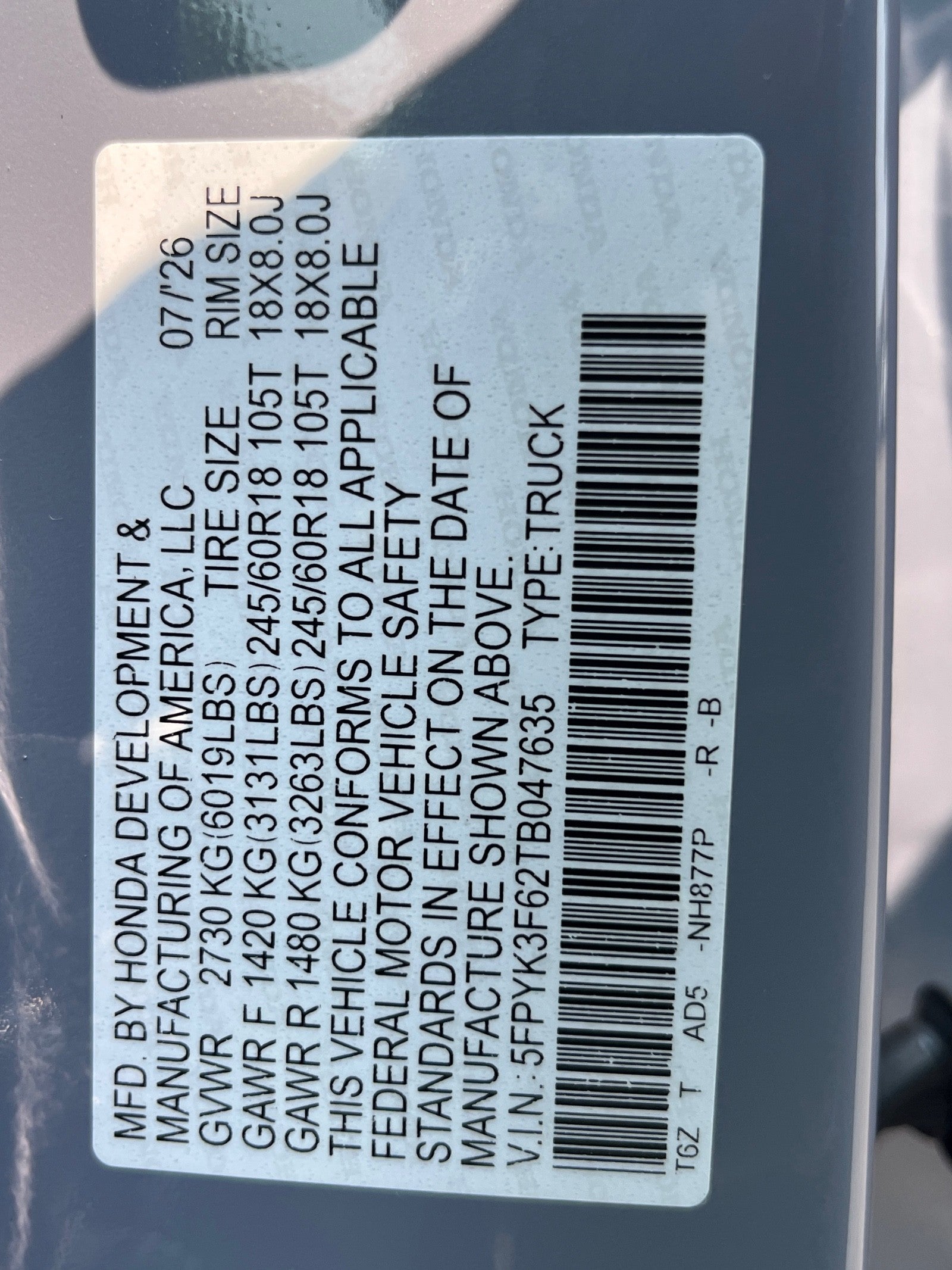 2026 Honda Ridgeline TrailSport