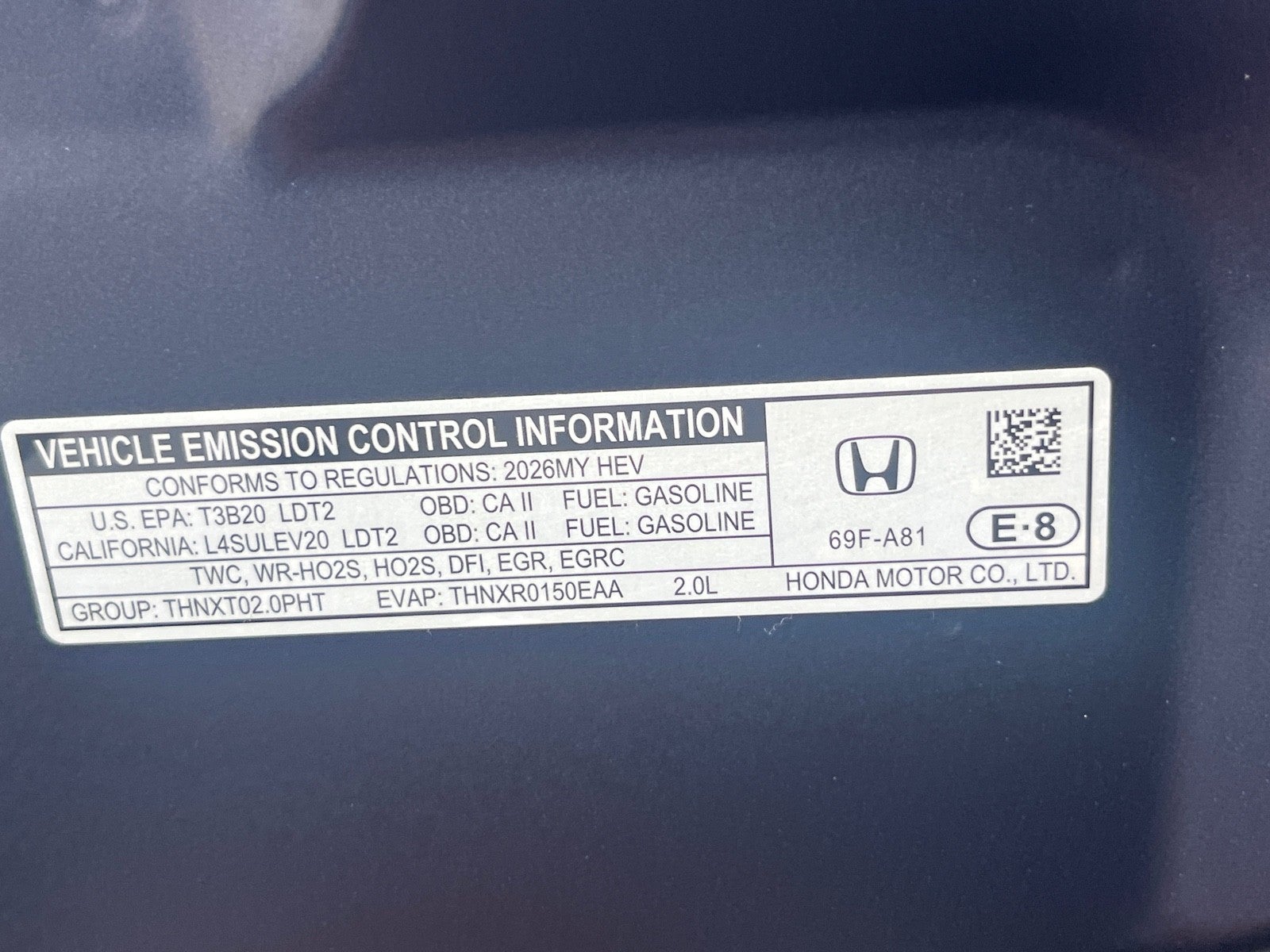 2026 Honda CR-V Hybrid Sport-L