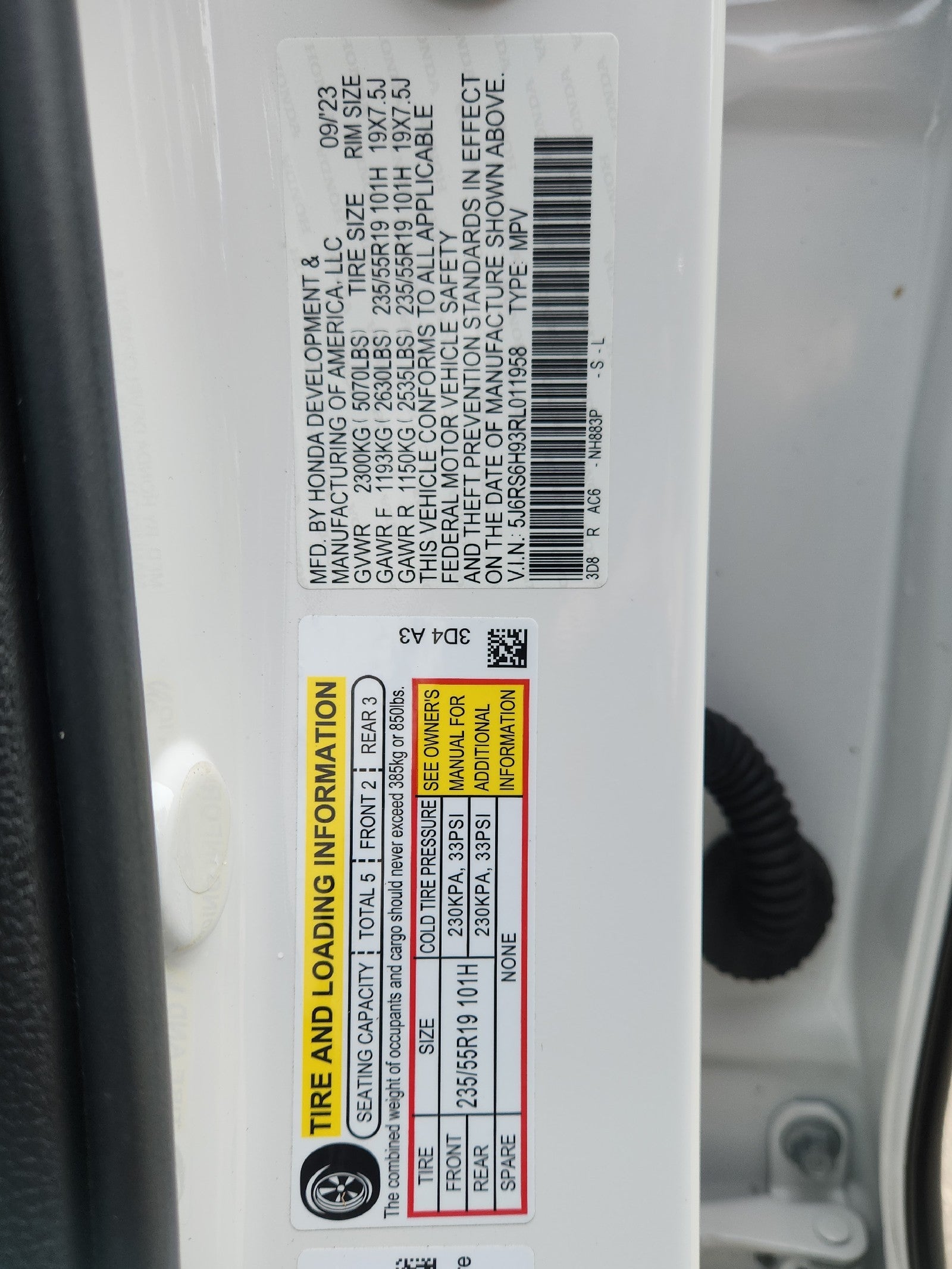 2024 Honda CR-V Hybrid Sport Touring