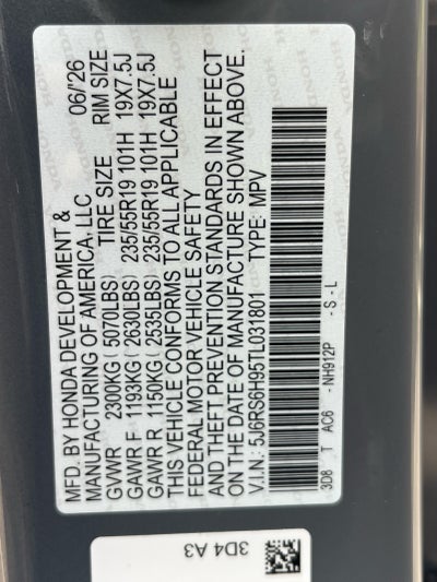 2026 Honda CR-V Hybrid Sport Touring