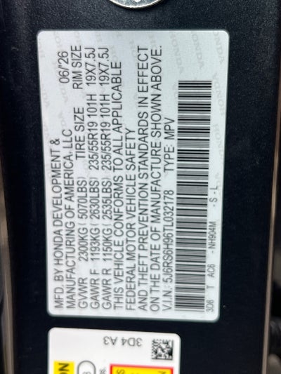 2026 Honda CR-V Hybrid Sport Touring