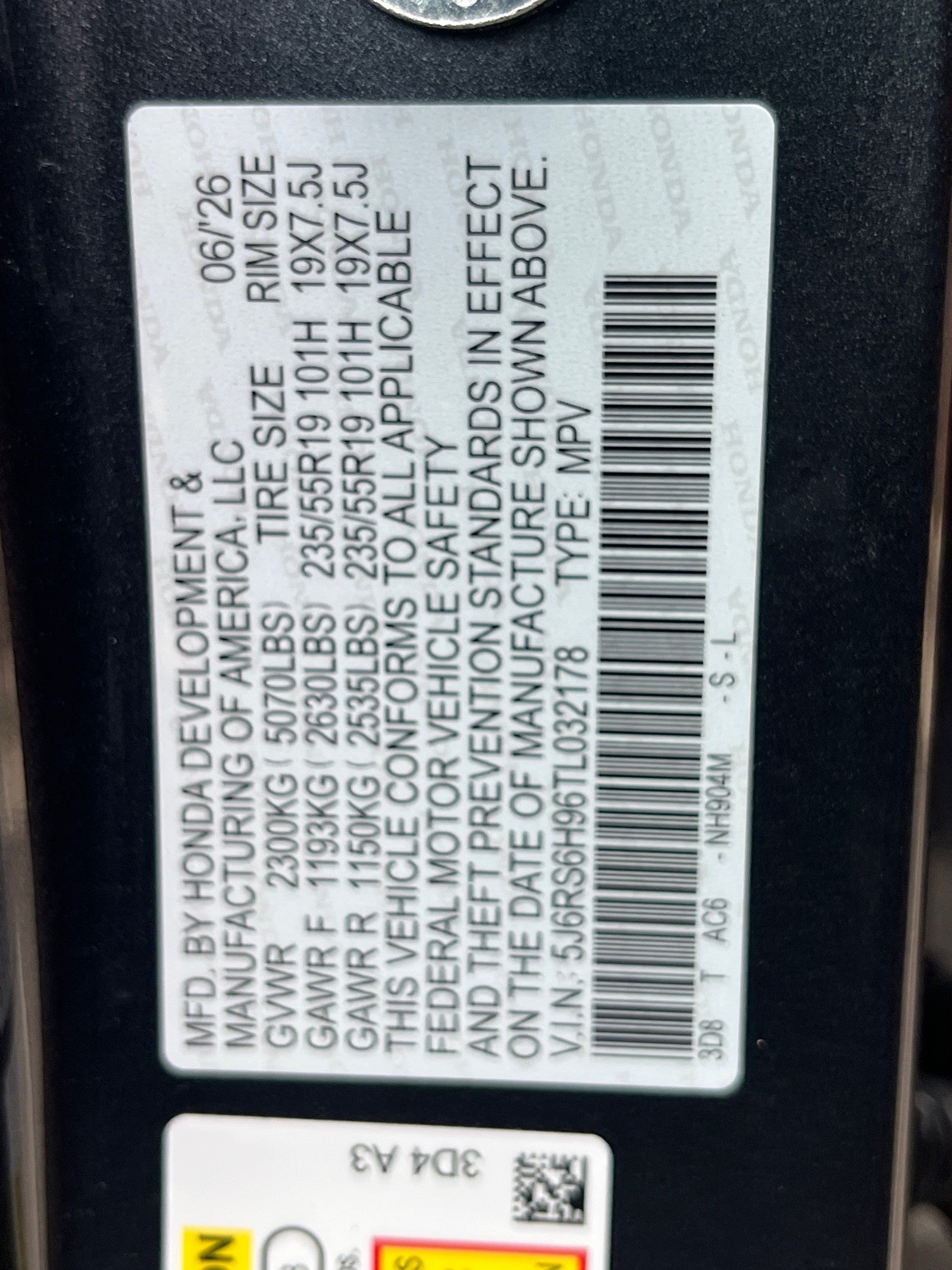2026 Honda CR-V Hybrid Sport Touring