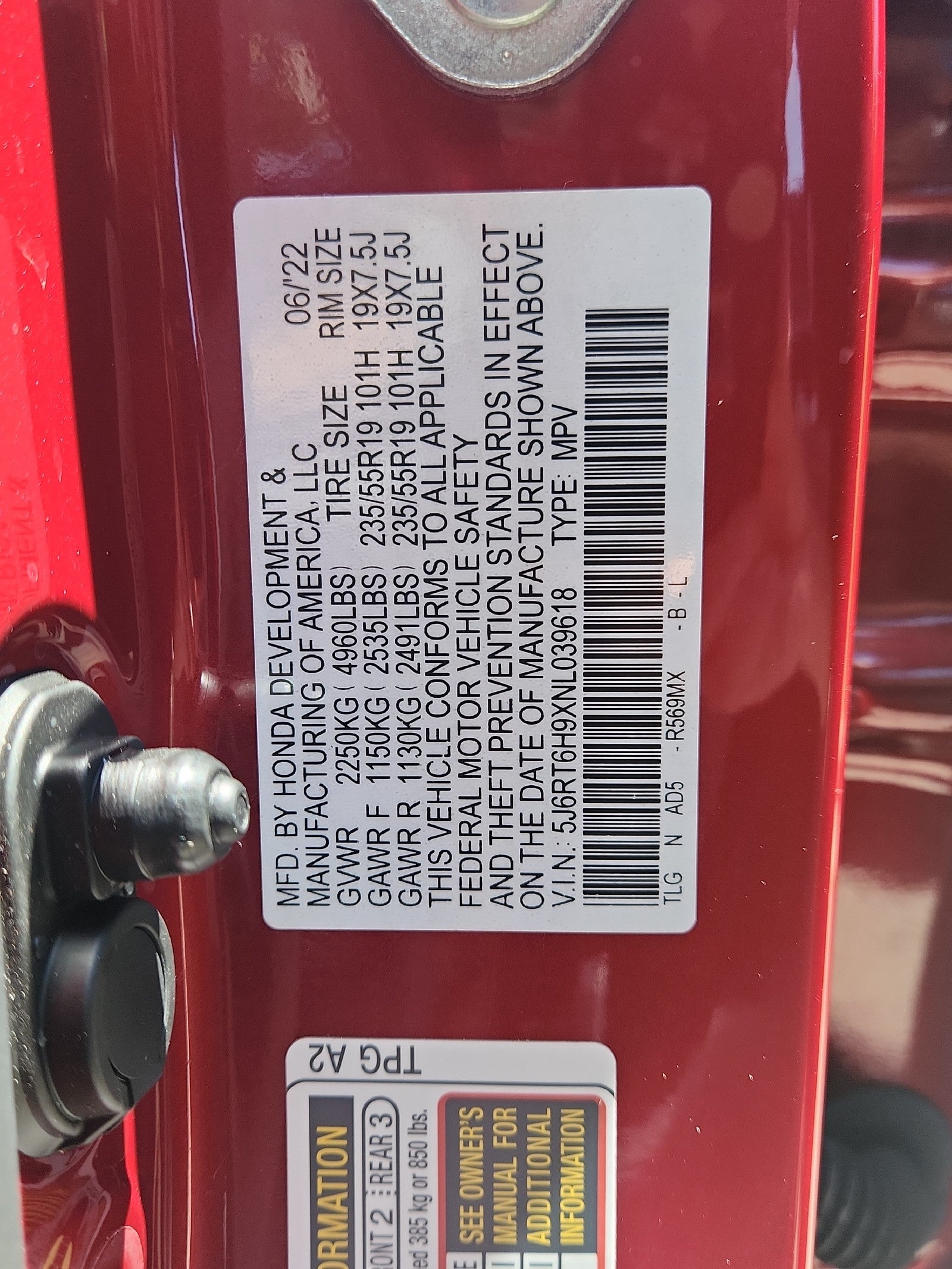 2022 Honda CR-V Hybrid Touring