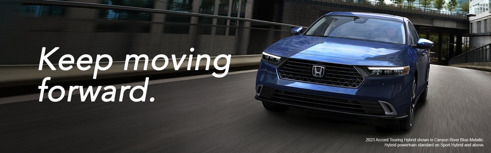 2023 Accord Touring Hybrid shown in Canyon River Blue Metallic