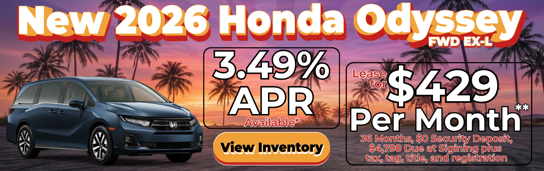 2026 Honda Odyssey Offer