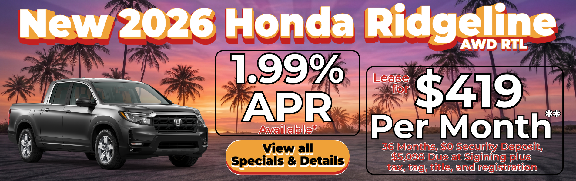 New 2026 Honda Passport special offer near Greensboro