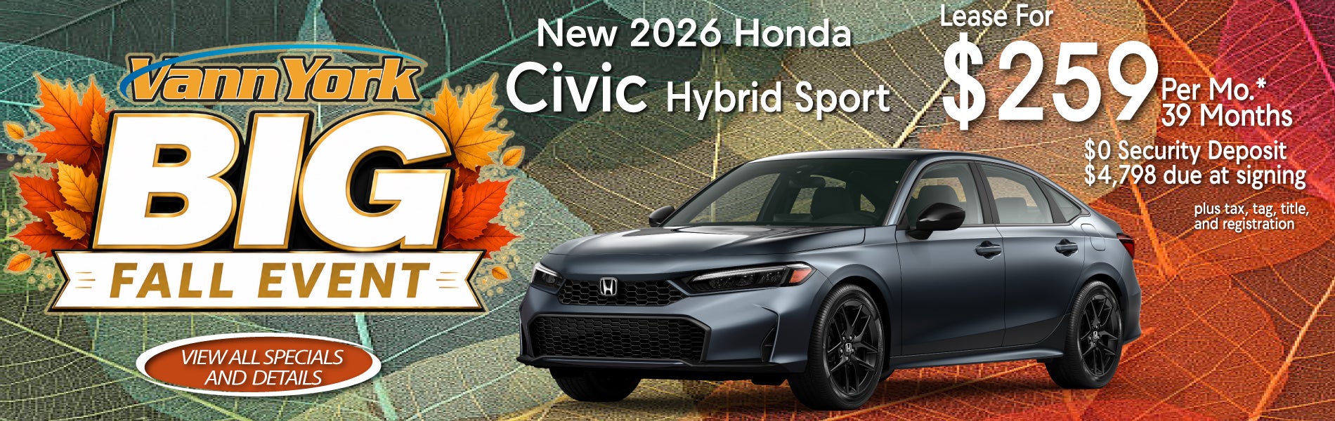 New 2026 Honda Civic Hybrid Sport Special