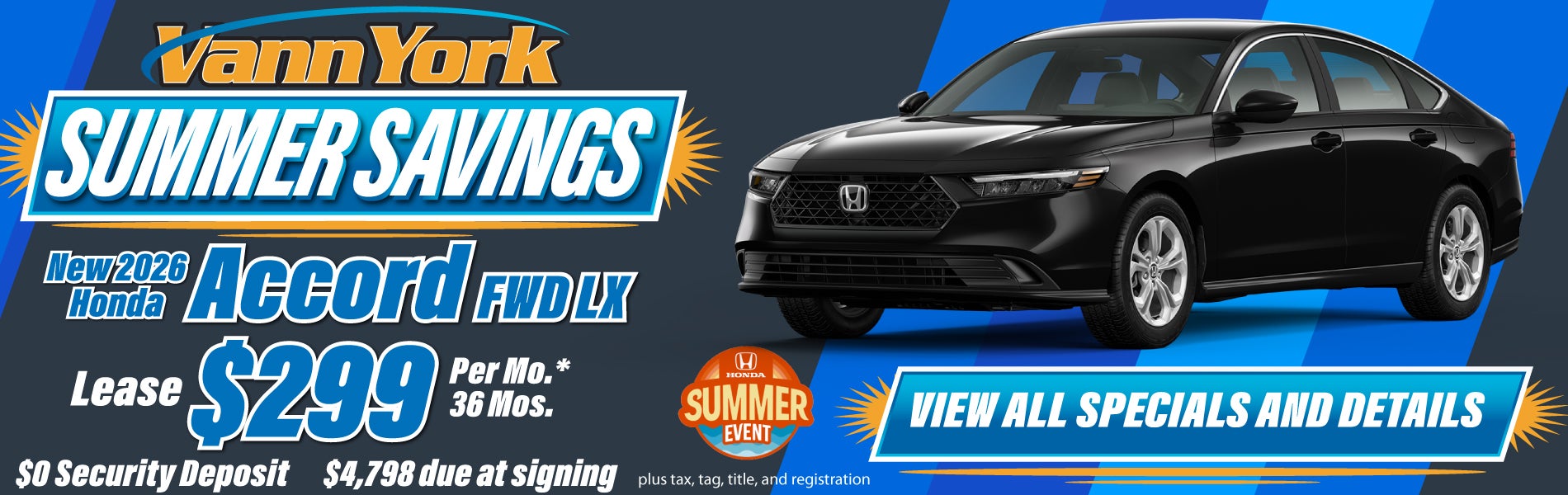 New 2026 Honda Accord Offer