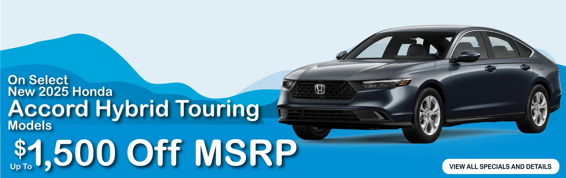 2025 Honda Accord - up to $1,500 off MSRP