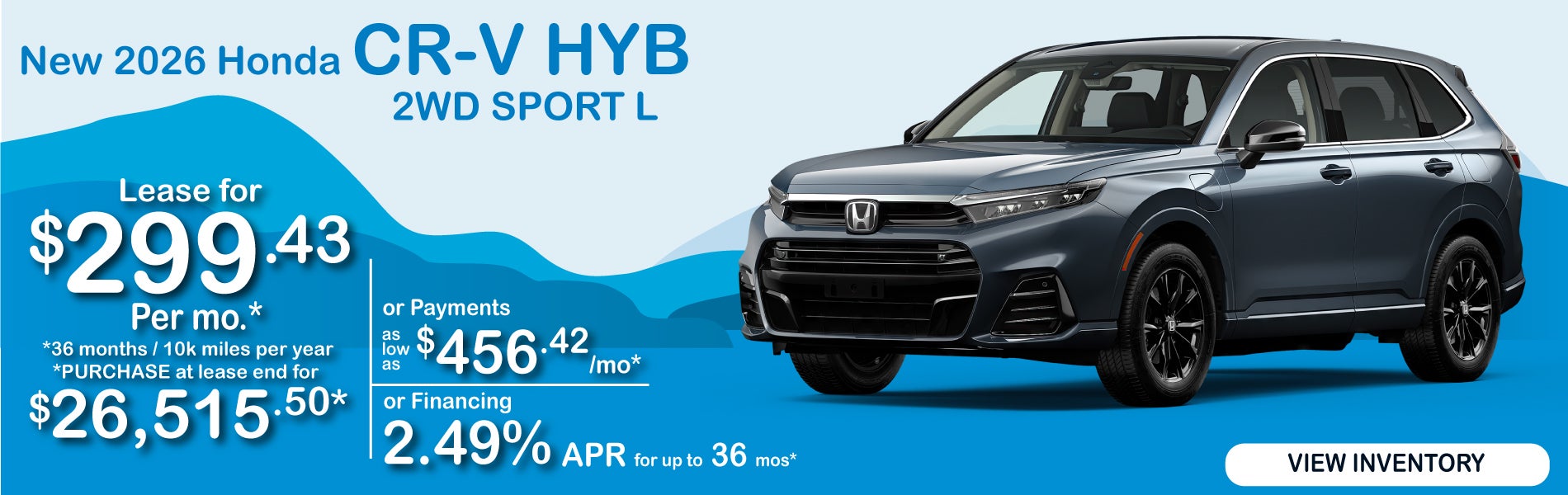 2026 Honda CR-V offer