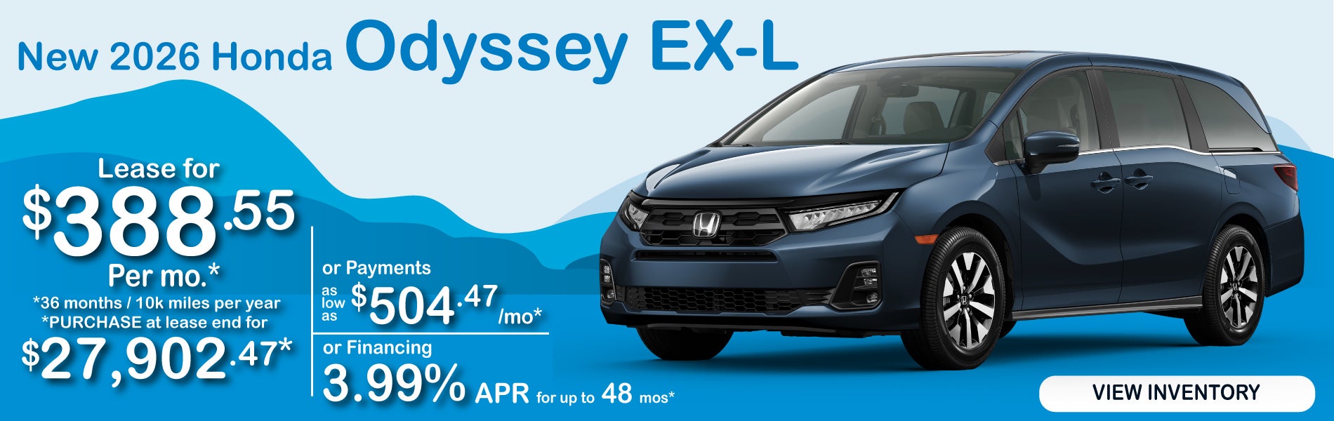 2026 Honda Odyssey Offer